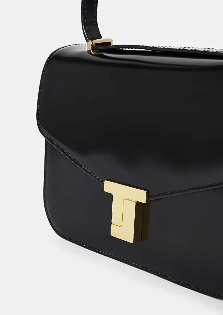 TARA JARMON 8 Bis Black Leather Bag Outlet