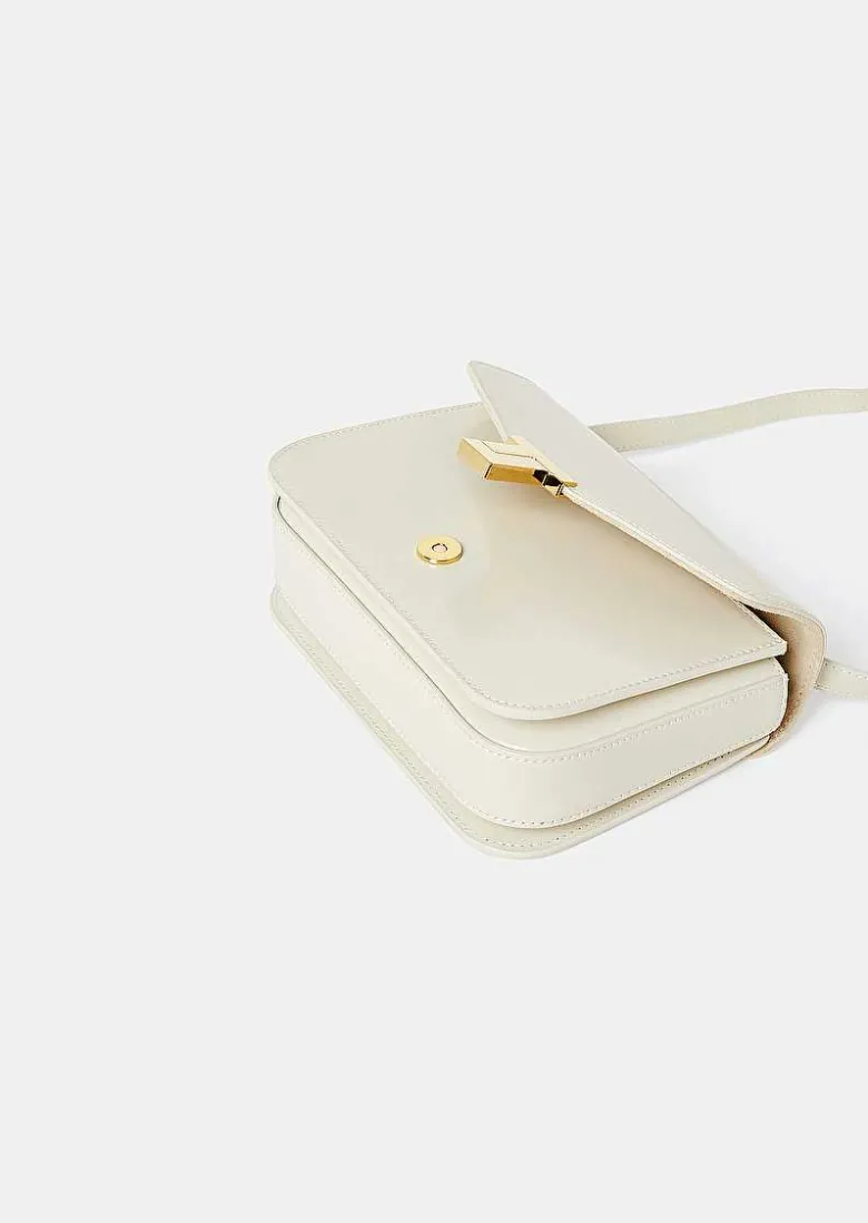 TARA JARMON 8 Bis Ecru Leather Bag Fashion