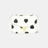 TARA JARMON 8 Bis Ecru With Black Polka Hearts Bag Cheap