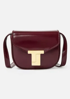 TARA JARMON 8 Bis Mini Burgundy Leather Bag New