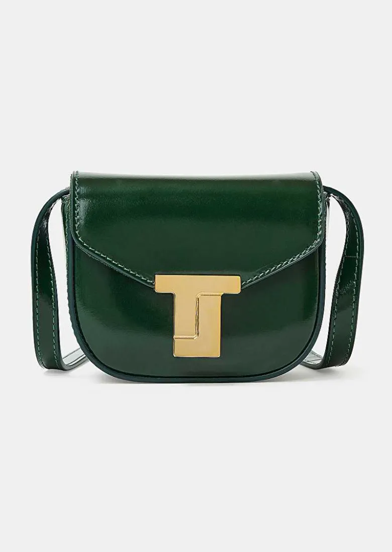 TARA JARMON 8 Bis Mini Emerald Green Leather Bag Outlet