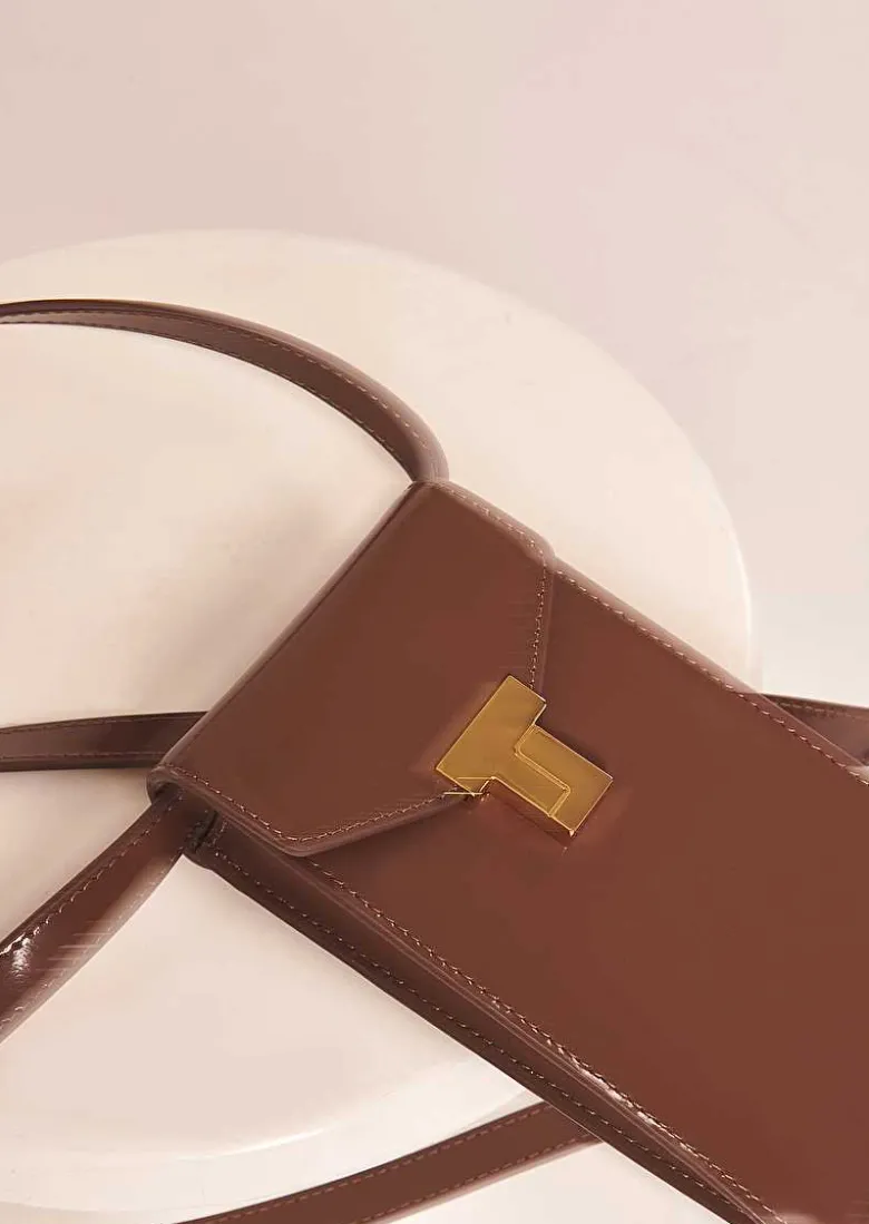 TARA JARMON 8 Bis Taupe Leather Clutch Shop