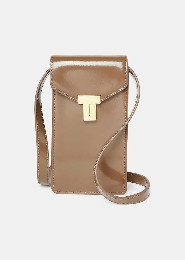 TARA JARMON 8 Bis Taupe Leather Clutch Shop