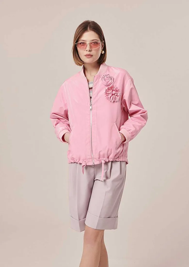 TARA JARMON Basile Pink Jacket Hot