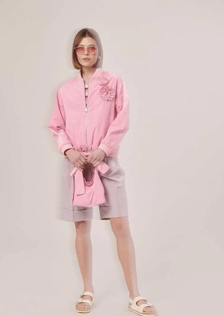 TARA JARMON Basile Pink Jacket Hot