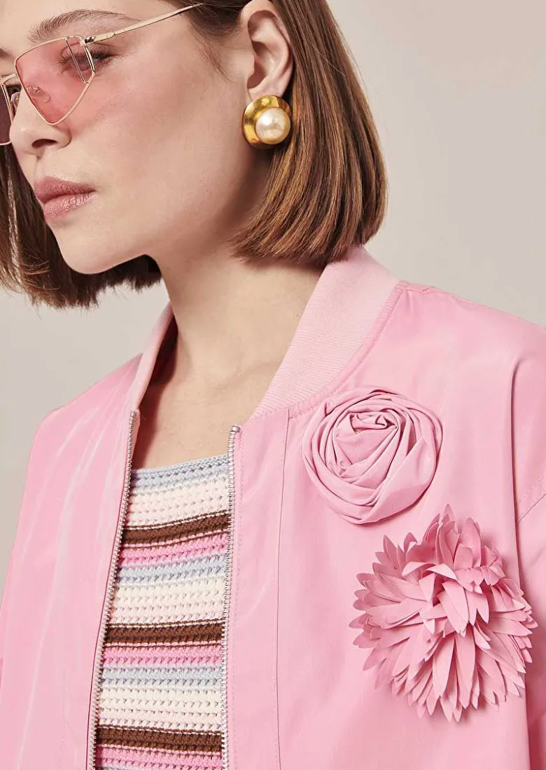 TARA JARMON Basile Pink Jacket Hot
