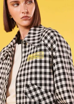 TARA JARMON Belinda Black Vichy Jacket Fashion