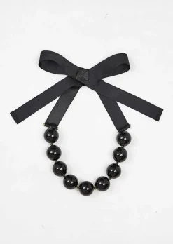 TARA JARMON Bella Black Necklace Cheap