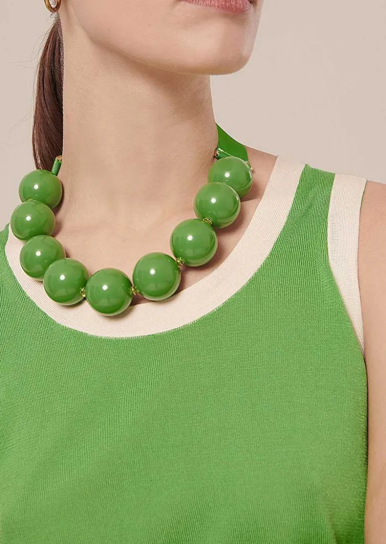 TARA JARMON Bella Green Necklace Online