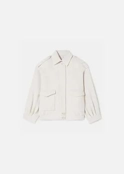 TARA JARMON Betty Ecru Double-Sided Wool Jacket New