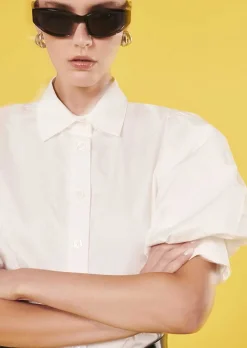 TARA JARMON Calypso White Poplin Shirt Best Sale