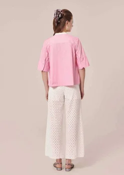 TARA JARMON Camilliana Pink Poplin Shirt Best Sale