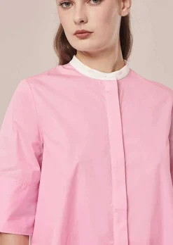 TARA JARMON Camilliana Pink Poplin Shirt Best Sale