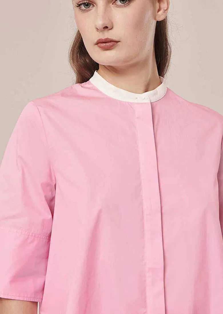 TARA JARMON Camilliana Pink Poplin Shirt Best Sale