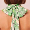 TARA JARMON Emeline Green Floral Printed Scarf Best