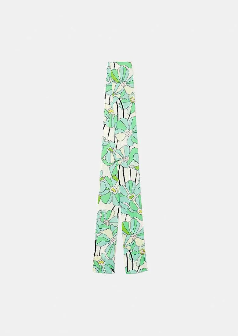 TARA JARMON Emeline Green Floral Printed Scarf Best