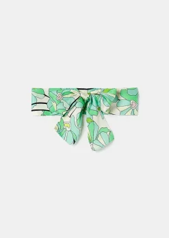 TARA JARMON Emeline Green Floral Printed Scarf Best