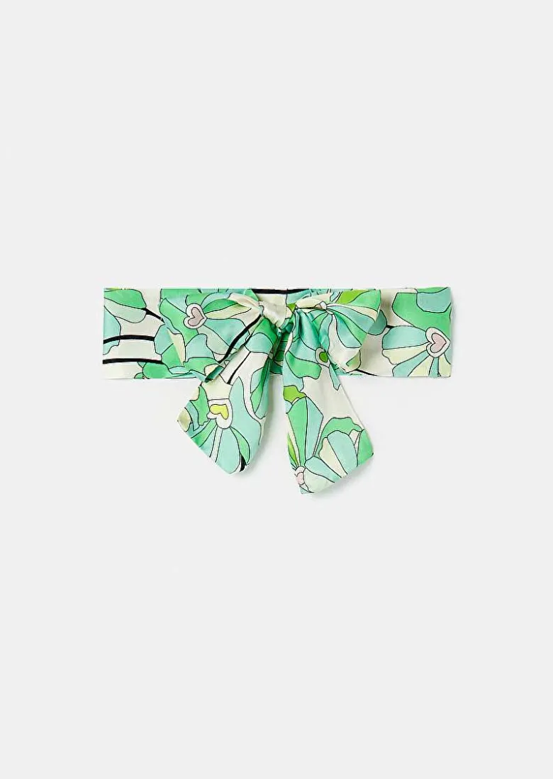 TARA JARMON Emeline Green Floral Printed Scarf Best