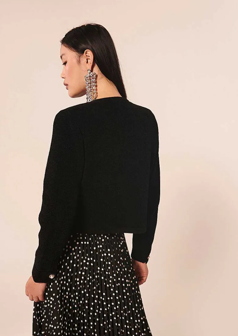 TARA JARMON Guest Black Knit Vest Best