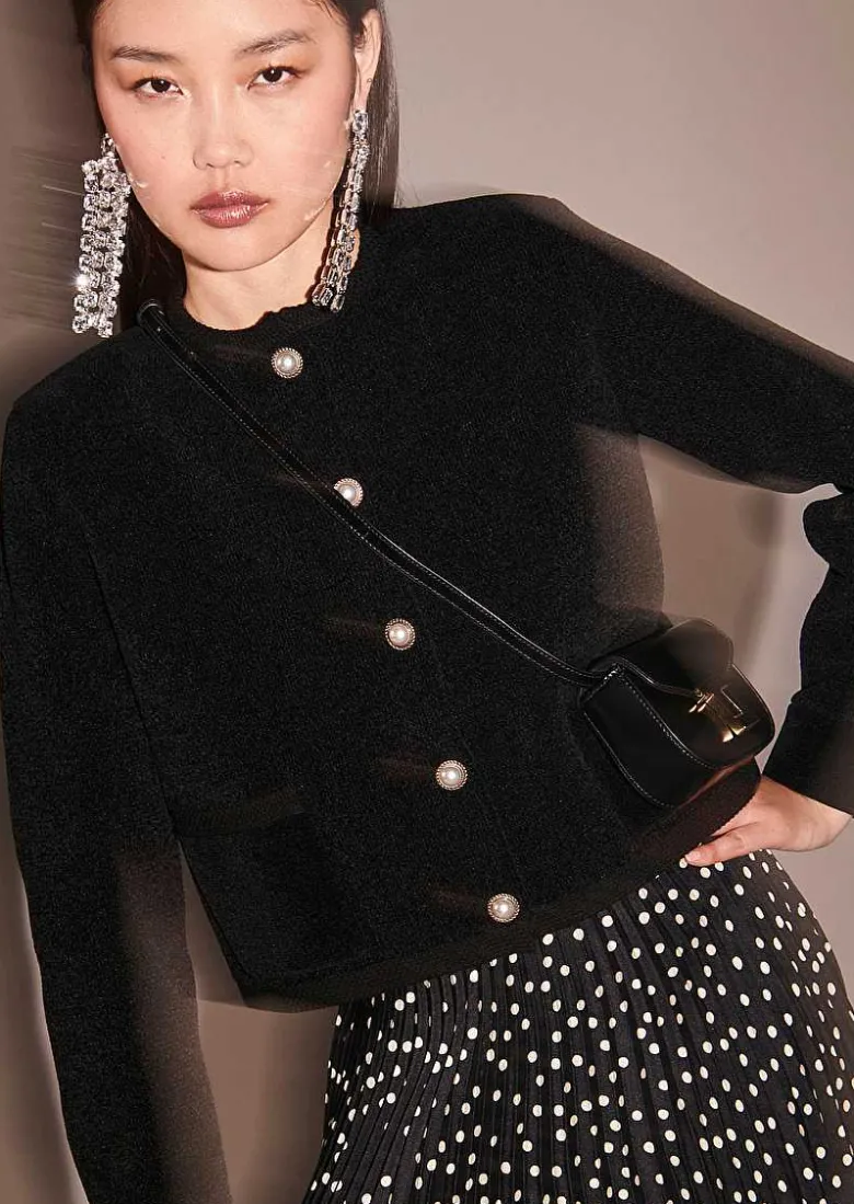 TARA JARMON Guest Black Knit Vest Best