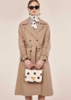 TARA JARMON Ivan Beige Trench Coat Outlet