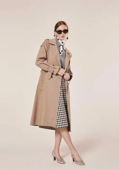 TARA JARMON Ivan Beige Trench Coat Outlet
