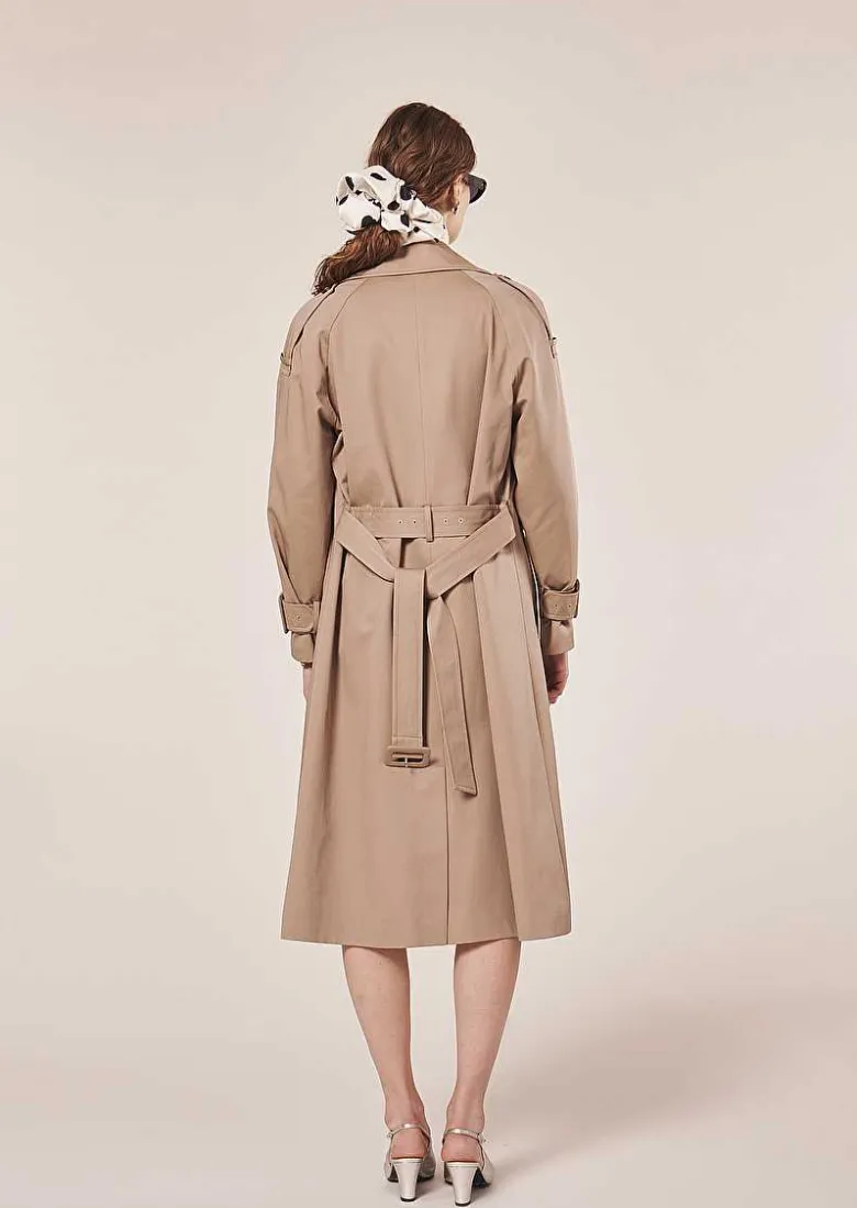 TARA JARMON Ivan Beige Trench Coat Outlet