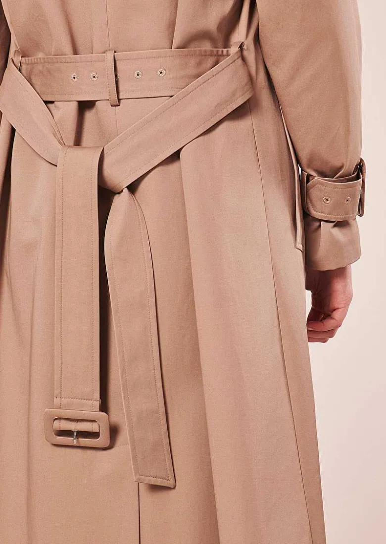 TARA JARMON Ivan Beige Trench Coat Outlet