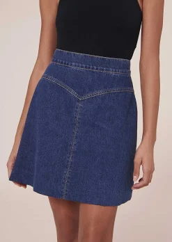 TARA JARMON Jasmina Blue Denim Skirt Outlet