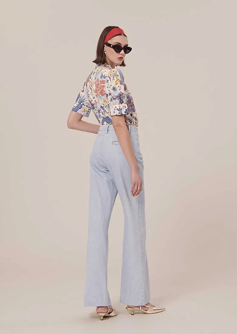 TARA JARMON Jerome Light Blue Denim Jeans Outlet