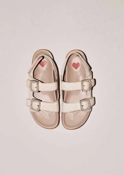 TARA JARMON Karen Ecru Raffia Sandals Online