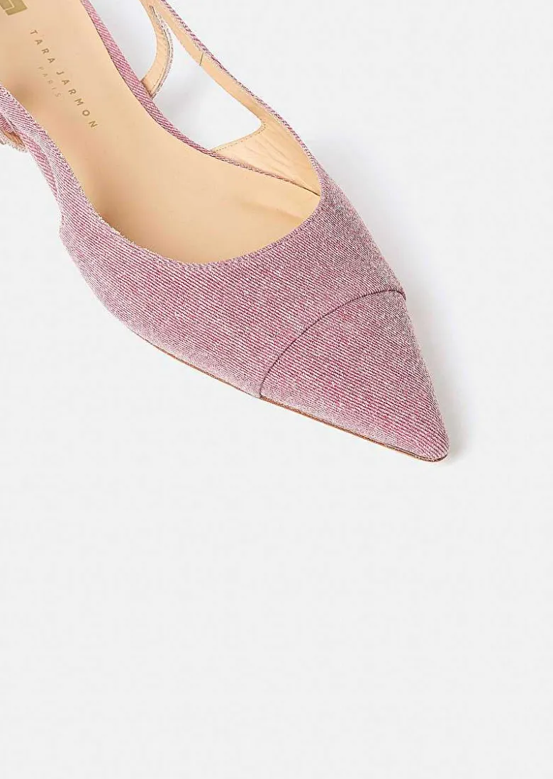TARA JARMON Katia Pink Denim Pumps Best
