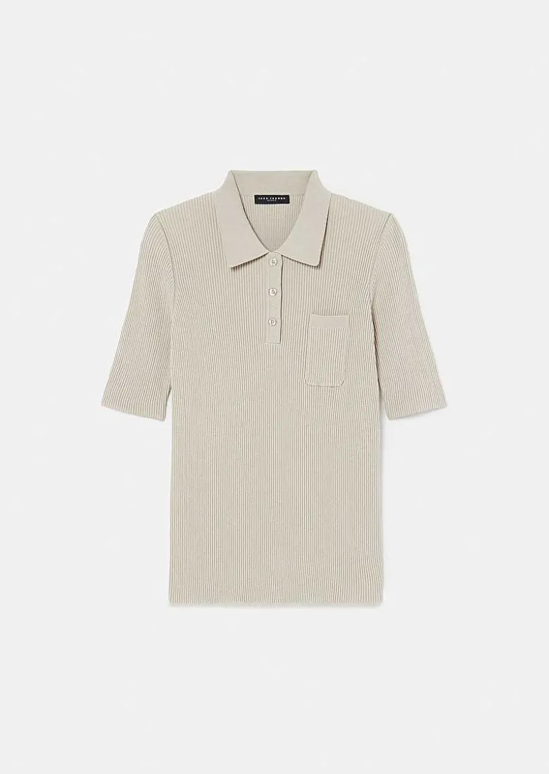 TARA JARMON Pam Beige Knit Top New