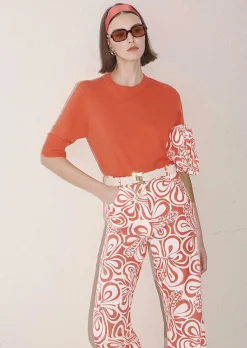 TARA JARMON Paoline Coral Sweater In Wool And Cotton Cheap