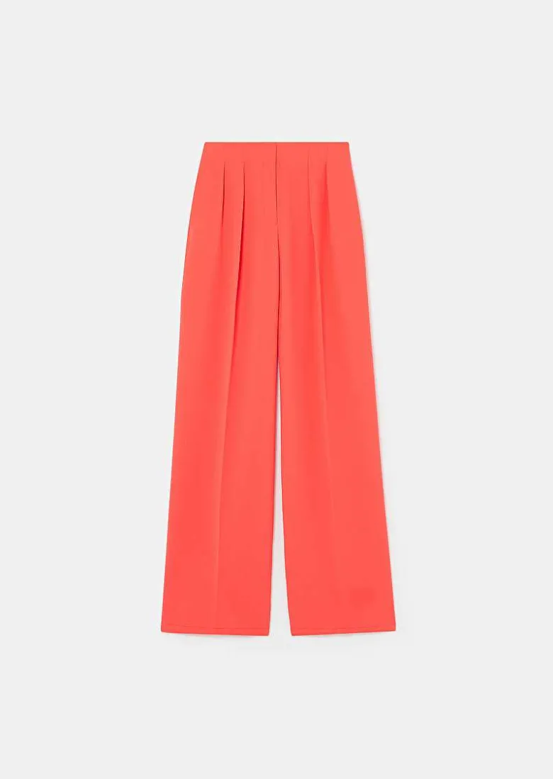TARA JARMON Parigi Coral Crepe Pants New