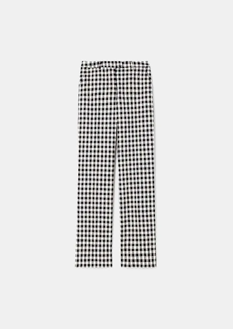 TARA JARMON Peter Black Vichy Pants Clearance