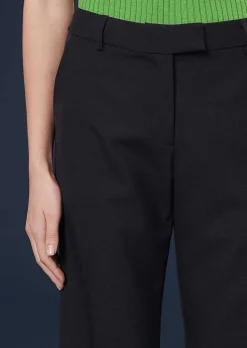 TARA JARMON Peter Midnight Blue Cold Wool Pants Cheap