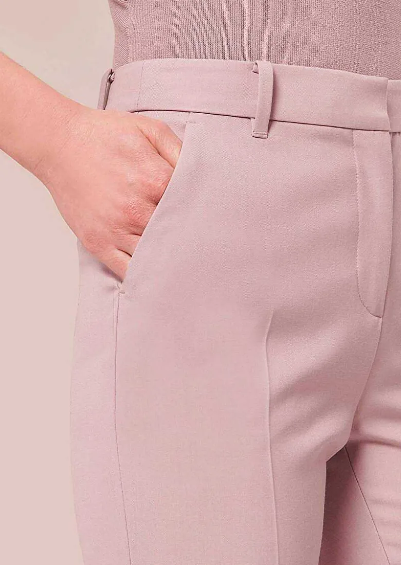 TARA JARMON Philippa Purple Cold Wool Pants Store