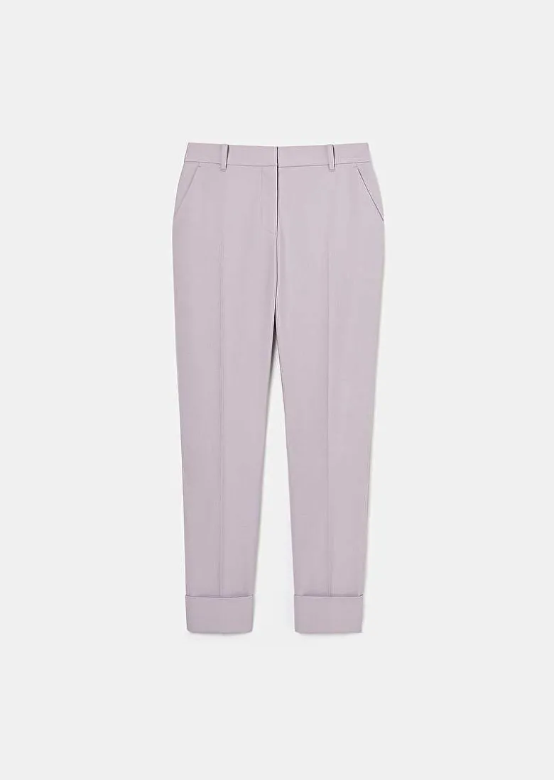 TARA JARMON Philippa Purple Cold Wool Pants Store