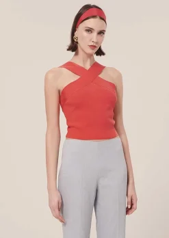 TARA JARMON Prana Coral Knit Top Clearance