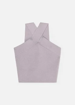 TARA JARMON Prana Purple Knit Top Best