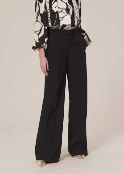TARA JARMON Primavera Black Cold Wool Pants Best Sale