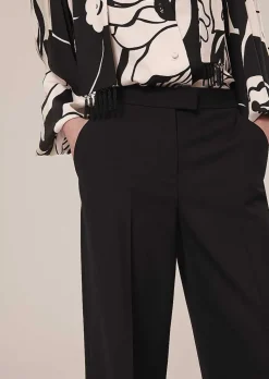 TARA JARMON Primavera Black Cold Wool Pants Best Sale