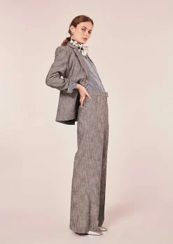 TARA JARMON Primavera Grey Suit Pants Flash Sale