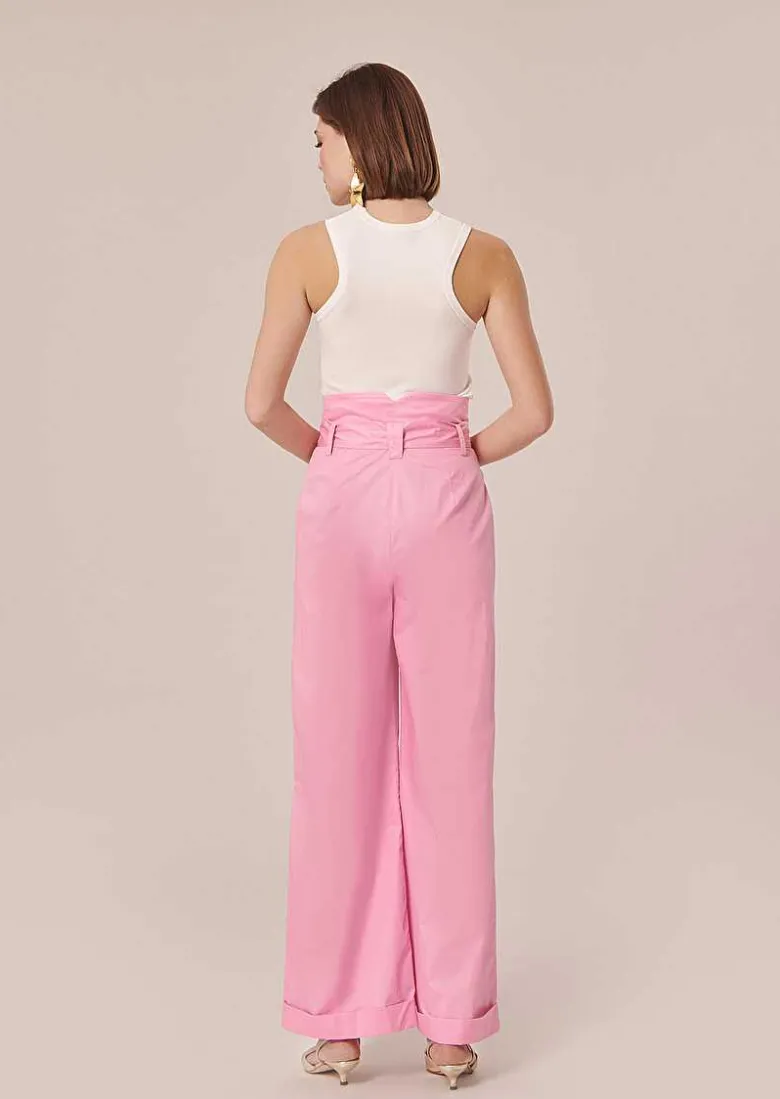TARA JARMON Pyla Pink Poplin Pants Store