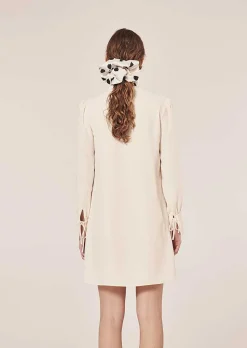 TARA JARMON Radiance Ecru Crepe Dress Best Sale
