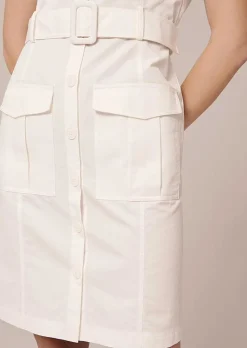 TARA JARMON Rajah White Cotton Dress Best