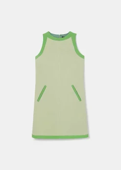 TARA JARMON Rajane Green Double Canvas Dress Fashion