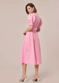 TARA JARMON Ranya Pink Poplin Dress Outlet