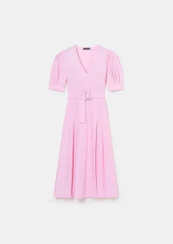 TARA JARMON Ranya Pink Poplin Dress Outlet